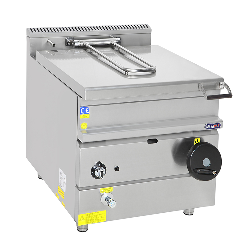 MAYAPAZ M-DTG 890 Devrilir Tava, Gazlı, 80 Lt, 800x900x850 mm, 900 Serisi